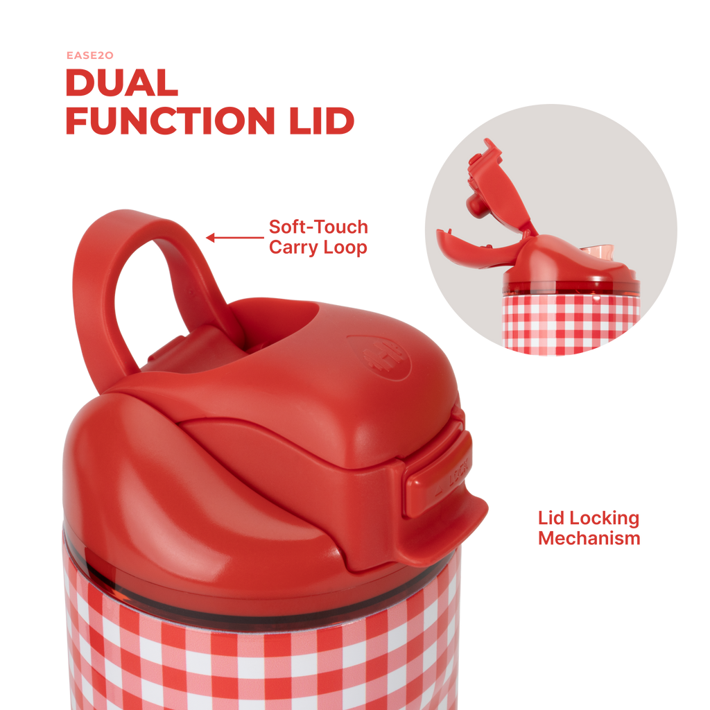 Summer Picnic Ease2o 14oz Dual-Function Lid with Soft-Touch Carry Loop