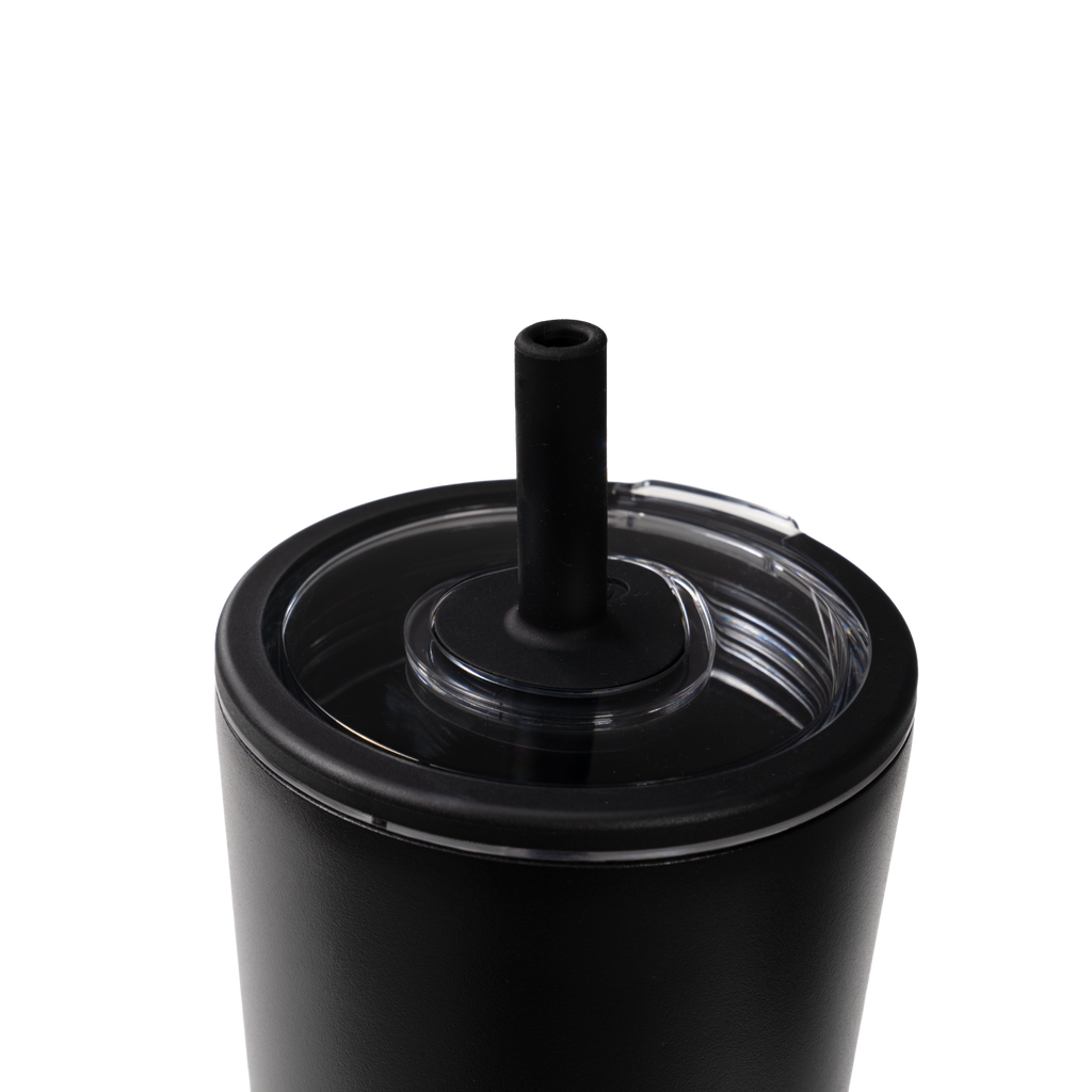 HydroJug Black Everyday Tumbler 14oz Straw Lid