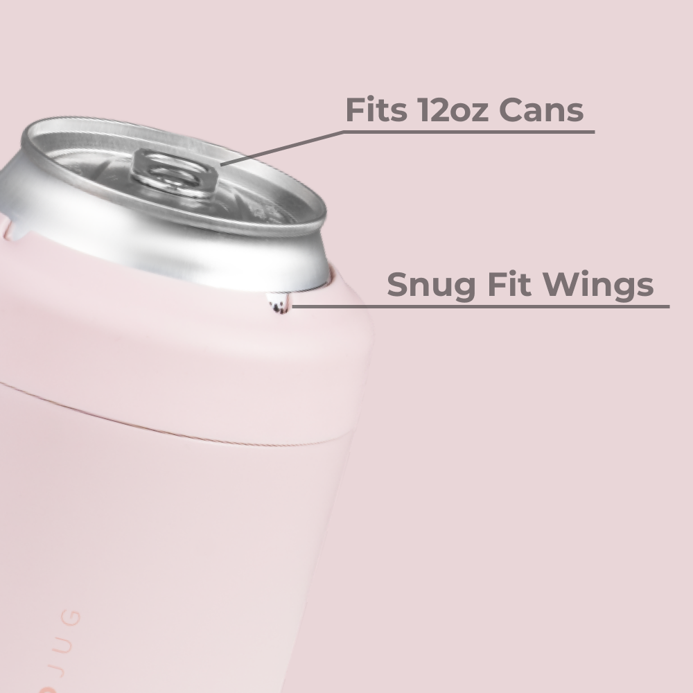 Pink Sand Can Cooler Fits 12oz Cans with Snug Wings