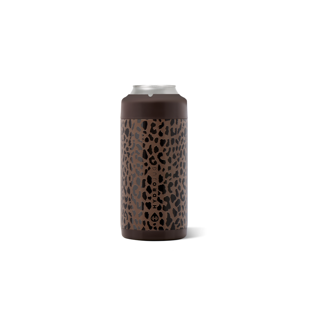 Can Cooler (Slim) - Brown Leopard