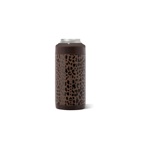 Can Cooler (Slim) - Brown Leopard