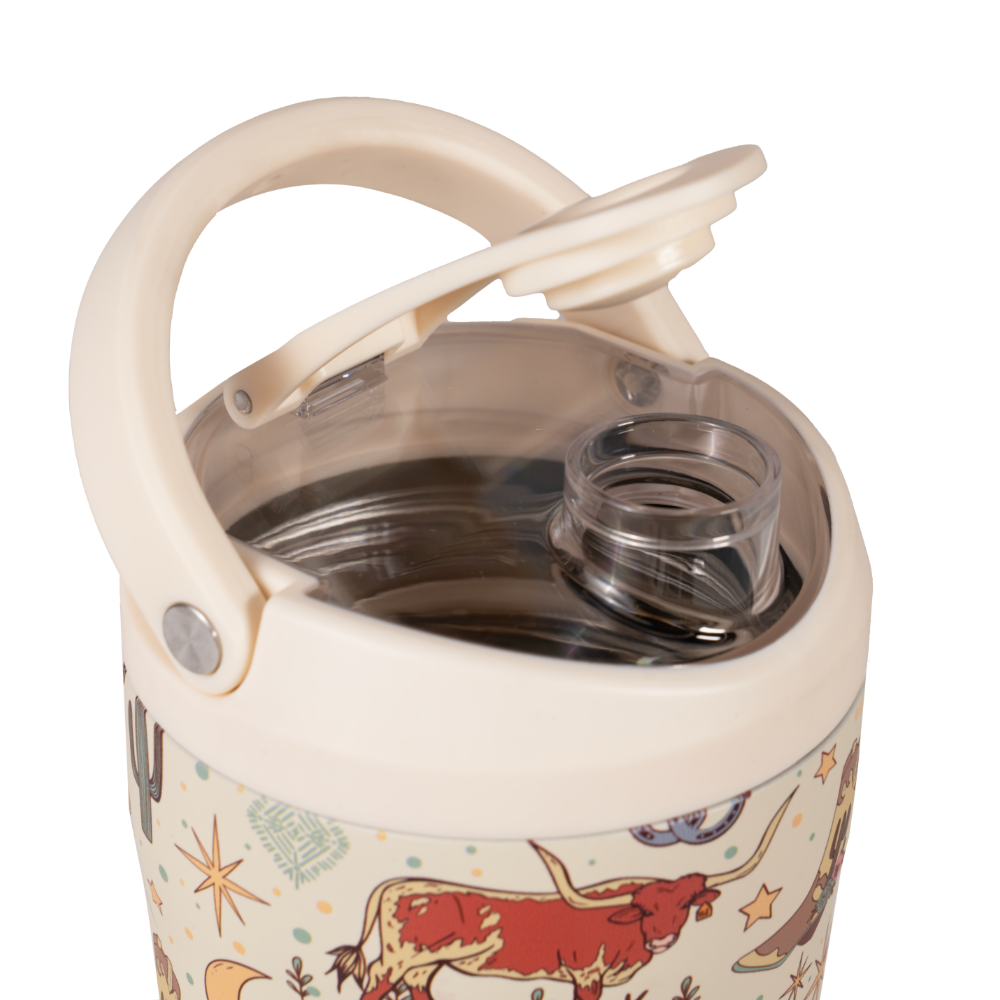 Rodeo Insulated Shaker 24oz with Open Flip Lid